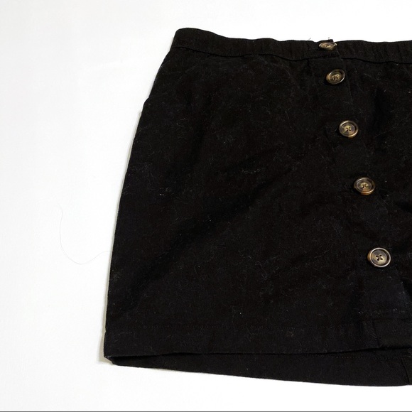 Hollister Black Button Down Skirt - Picture 4 of 8